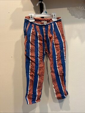 Bobo Choses Striped Blue & Rust Kid Casual Pants